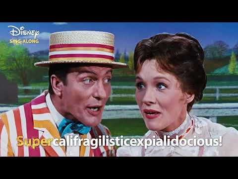 Scene from Supercalifragilisticexpialidocious by Julie Andrews and Dick Van Dyke