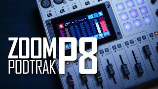 Video thumbnail for ZOOM PodTrak P8 for Podcasting and Live Streaming: Recorder, Mixer, Audio Interface by Curtis Judd