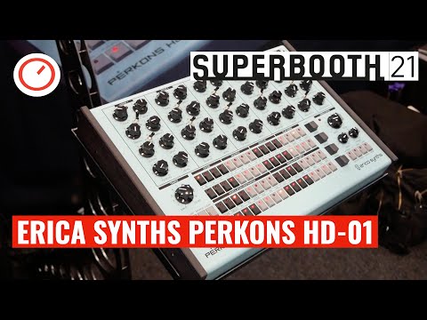 Superbooth 2021:  Erica Synths Perkons HD-01 Drum Synthesizer & KODEK Performance