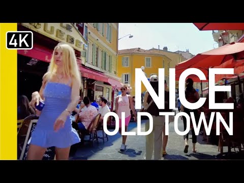 Nice, French Riviera, France - Narrated Walking tour NOW! [4K Ultra HD]