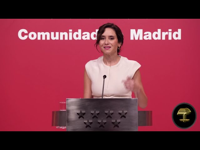 Comparecencia de la presidenta de la Comunidad de Madrid