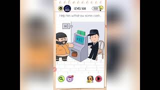 Brain Test All Star Level 58 |Help Him Withdraw Some Cash.| Walkthrough Solutions
