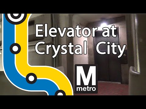 Elevator at WMATA Crystal City Station