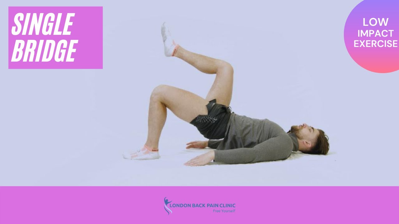 Single Leg Bridge Exercise for Lower Back pain