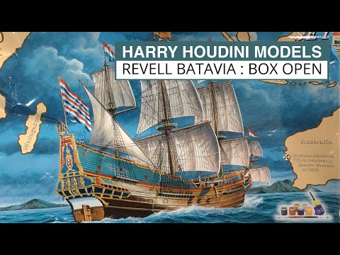 Revell 1:150 Batavia Box Open Review of Plastic Kit