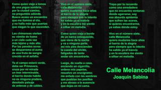 Calle Melancolía - Joaquín Sabina