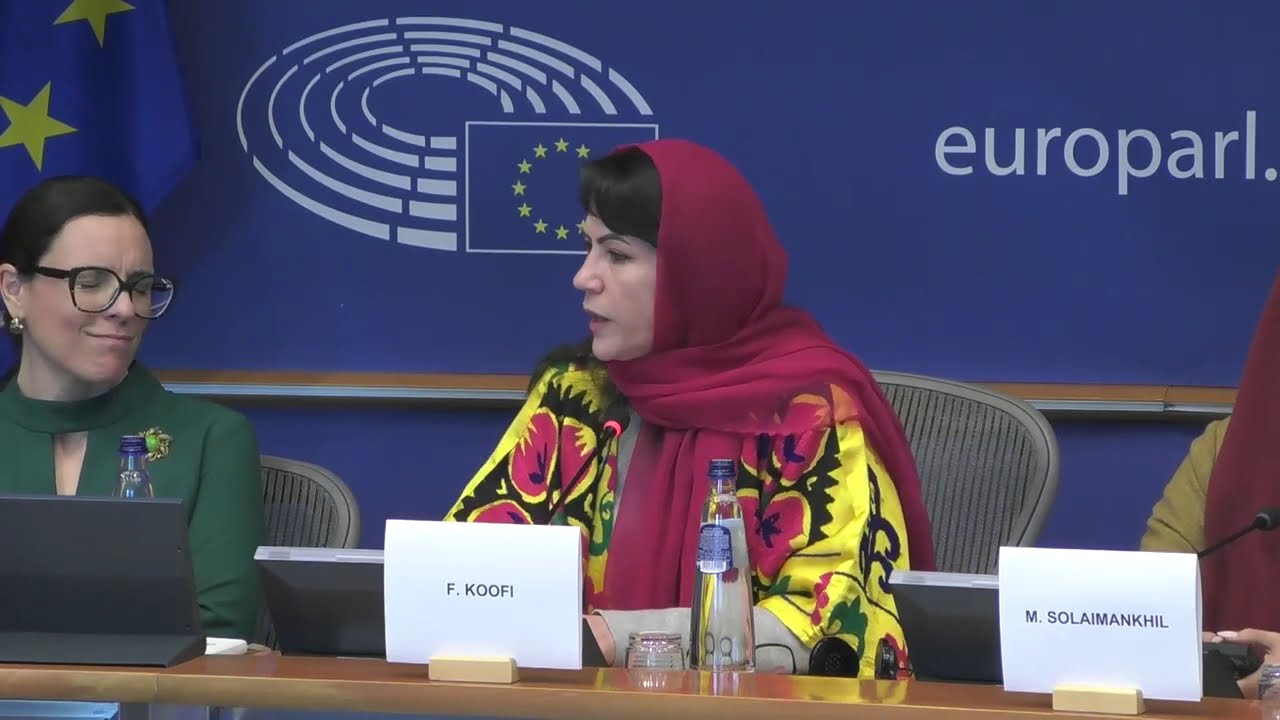 Hon. Fawzia Koofi, MP (Afghanistan), at the European Parliament
