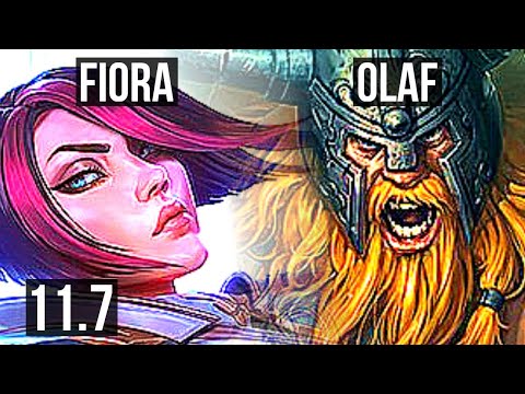 FIORA vs OLAF (TOP) | 11 solo kills, 400+ games | EUW Diamond | v11.7