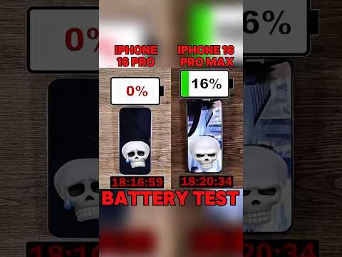 IPHONE 16 PRO VS IPHONE 16 PRO MAX BATTERY 🔋 TEST?