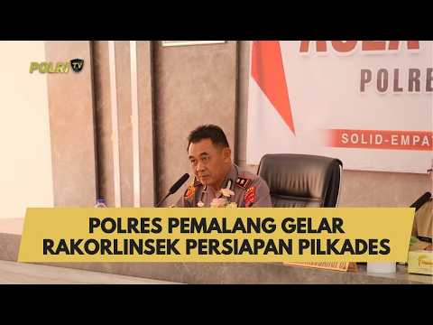 POLRES PEMALANG GELAR RAKORLINSEK PERSIAPAN PILKADES