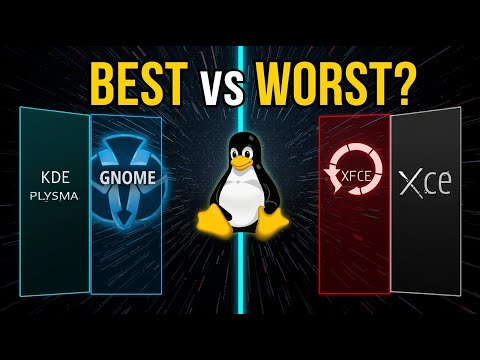 Linux Desktop Environments Ranked From Best to Worst in 2026 | KDE vs GNOME vs XFCE