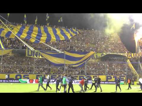 "Rosario Central - Colón. Recibimiento desde adentro." Barra: Los Guerreros &bull; Club: Rosario Central