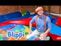 Blippi In Amy S Playground Learn Colours Blippi Kids Playground Educational Videos For Kids