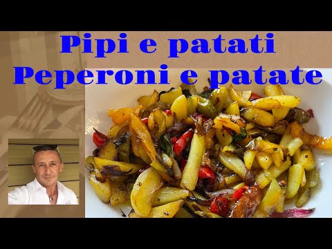 Come fare Pipi e patati (peperoni e patate) ricetta calabrese