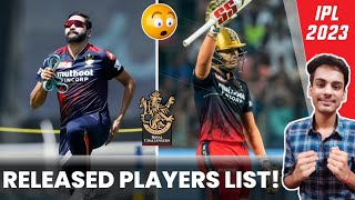 5 Players RCB set to RELEASE before 2023 Auction | RCB Released Players List | Dr. Cric Point