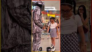 ELA DESAFIOU A ESTÁTUA 😳 #shorts #curiosidades #foryou  @kamoronvlogs