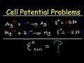 Cell Potential Problems Electrochemistry
