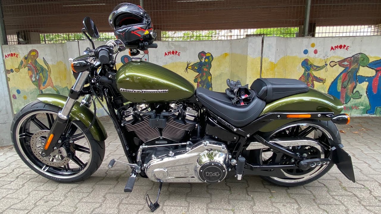 Harley-Davidson Breakout 2022 pick up, first ride (newby driver)