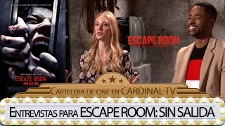 ESCAPE ROOM SIN SALIDA entrevistas con Deborah Ann Woll y Jay Ellis