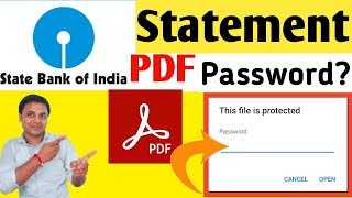 sbi statement pdf password | sbi bank Statement Pdf Password Kaise Banaye? | State bank | sbi