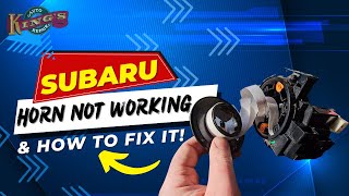 Subaru Horn Not Working & How To Fix It!