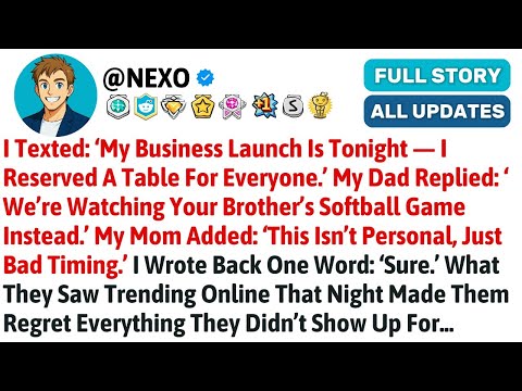 Ich schrieb: „Meine Geschäftseröffnung ist heute Abend – ich habe für alle einen Tisch reserviert...