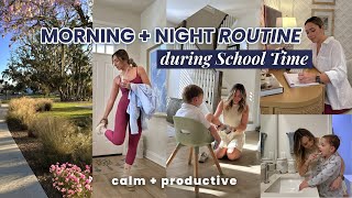 Morning & Night Routine during School Time | Cleaning, Organizing & Resetting the Home