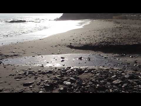 FKK STRAND BENALNATURA SPAIN OKTOBER 2018 BAD BEIM SONNENUNTERGANG