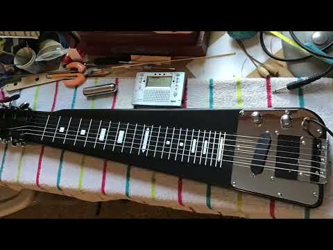 GeorgeBoards™ Americanized import lap steel - Tough PLA Nut & Bridge - FretBoard - New Strings installed ready to play out the box 22.5 scale Open E image 6