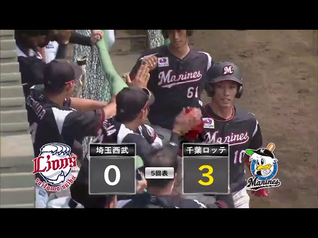 【ファーム】右打席でアピール!! マリーンズ・加藤が2ランホームラン!! 2018/6/26 L-M(ファーム)