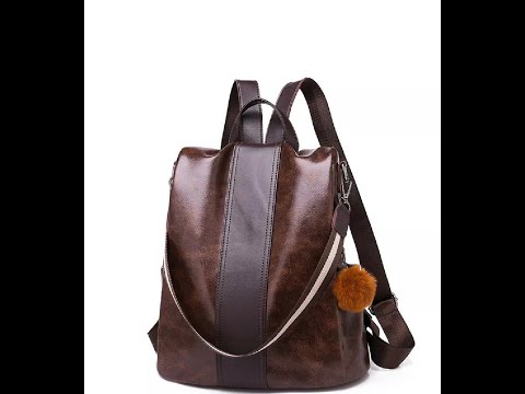 Monument leather fashion brown luxury backpack, number of co...