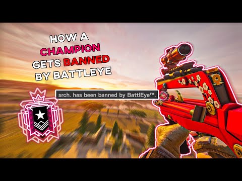 How A CHAMPION Gets Banned By BATTLEYE Ranked Highlights - Rainbow Six Siege