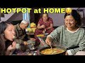 Chinese HOTPOT at HOME😍🤤|| COOKBANG with FAMILY @laxmishrestha