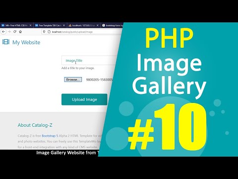 PHP Image gallery website from HTML template Tutorial Part10 | MVC OOP | Quick programming