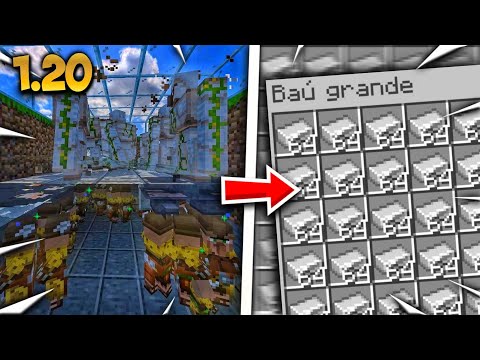 A MELHOR FARM de FERRO FÁCIL e EFICIENTE no MINECRAFT BEDROCK 1.20! ( Bedrock, Mcpe, PS4)