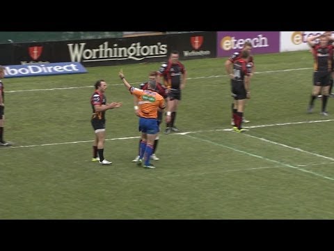 Will Harries Yellow Card - Newport Gwent Dragons v Benetton Treviso 10th May 2014