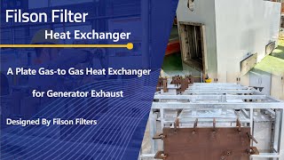 500kW Industrial Plate Heat Exchanger for Diesel Exhaust Heat Recovery