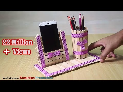 Top 1 Genius Hack to Make a Pen Stand with ICE CREAM STICKS