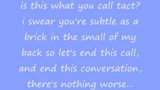 There&#39;s No I in Team: Taking Back Sunday [with lyrics]
