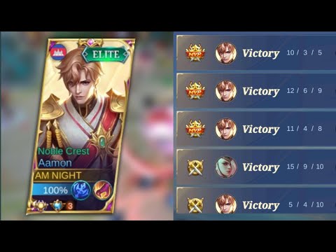 AAMON SOLO RANK UP MOBILE LEGENDS
