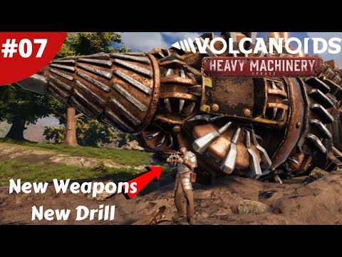 New Weapons & Drill Upgrade - Machinery Update - Volcanoids - #07 - Gameplay