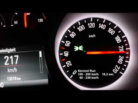 Opel Astra K 1.6 DI Turbo 200hp Stock: Acceleration 100-200 km/h ~18 sec