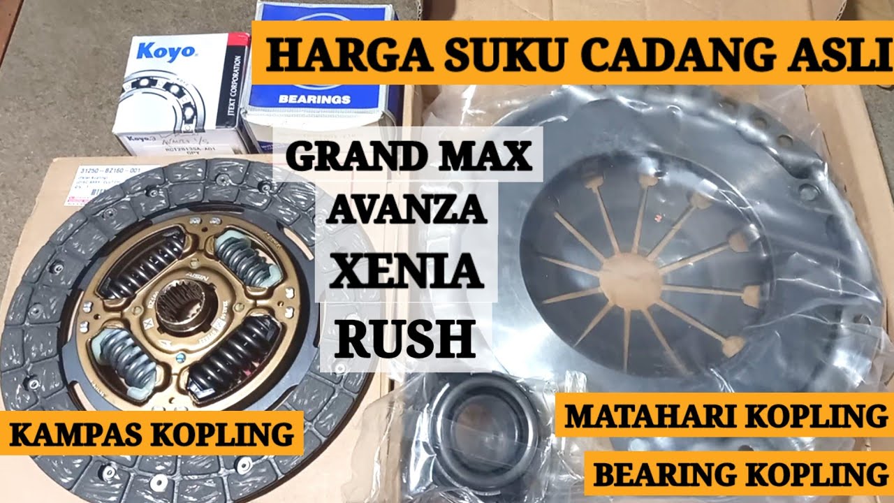 Harga Asli 1 Set Kampas Kopling dan Matahari Mobil | Avanza | Xenia | Grand Max | Rush