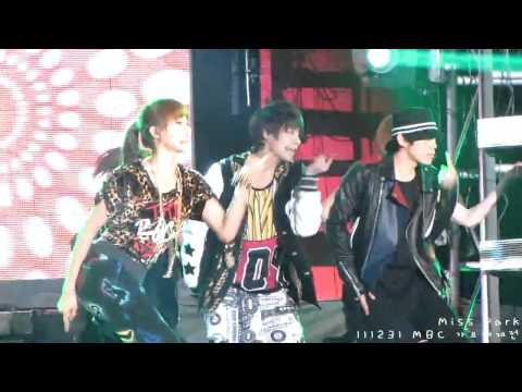 [111231] f(Amber) - Gangsta Boy & Pinocchio @ MBC Gayo Daejun