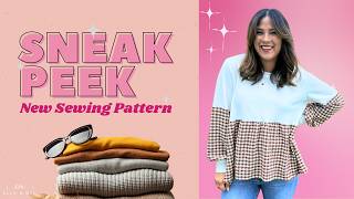 Sneak Peek! Easy New Sewing Pattern Coming Soon | Quick & Beautiful DIY Top