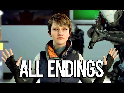 DETROIT BECOME HUMAN - Kara and Alice Cross the Border ALL ENDINGS (all choices)
