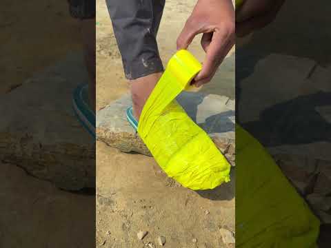 The Boy Shows SURVIVAL Skills: How to Walk Easily in Mud! 🌧️