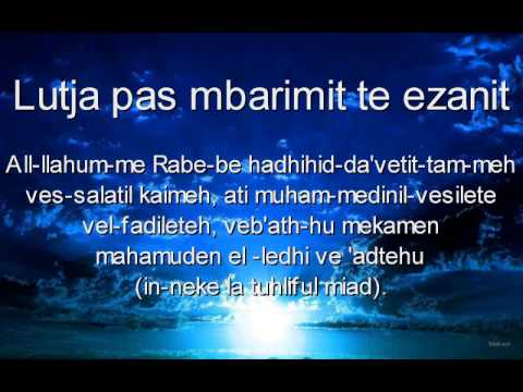 Lutja pas mbarimit te ezanit