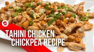 Mediterranean Chicken Chickpea Recipe with Creamy Tahini Sauce – Delicious & Easy!