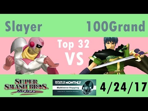 [Melee Singles WS] Slayer(Falcon) vs 100 Grand(Marth) [DownB_ April Monthly]